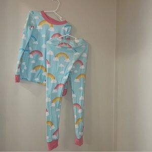 Eleanor Rose Rainbow Pajama Set Blue and Pink